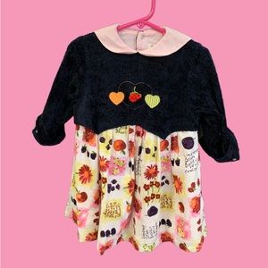 Vintage infants long sleeve soft cotton dress